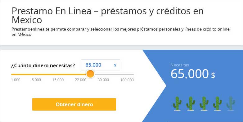 Prestamoenlinea - портал для поиска и подбора займов в Мексике