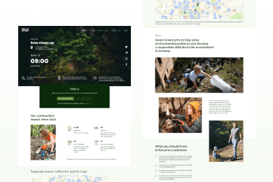 Разработка сайта для эко-организации GreenGreen