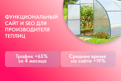 Сайт для производителя теплиц из поликарбоната: рост видимости и заявок