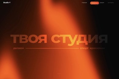 Студия Ю: сайт-портфолио студии спортивного дизайна с видео-галереями