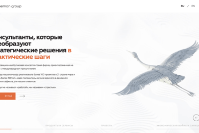 Разработка корпоративного сайта для консалтинговой фирмы