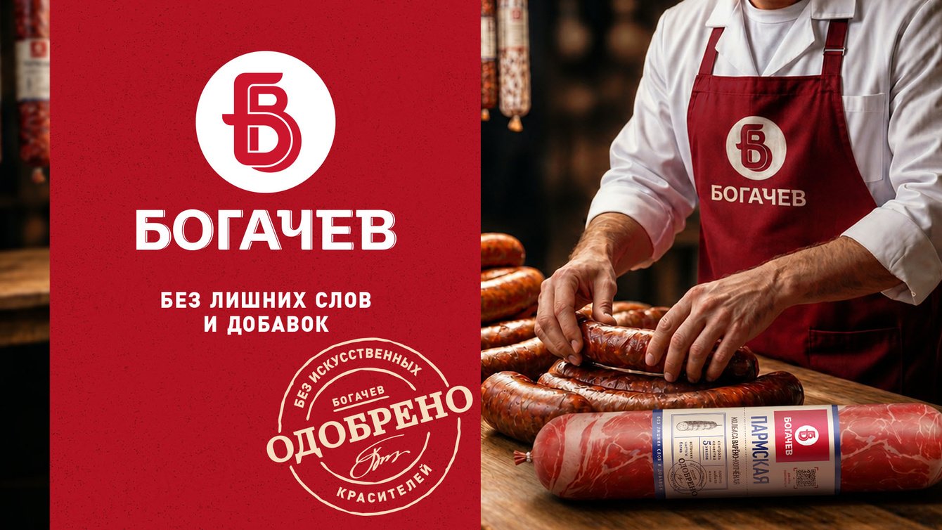 Комплексный проект по ребрендингу торговой марки мясоперерабатывающей компании «Богачев».