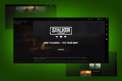 Разработка имиджевого сайта Stalker Online