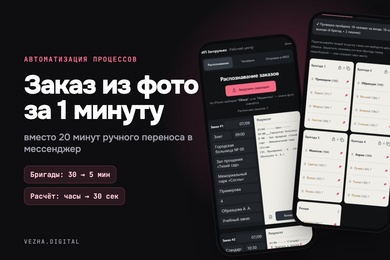 Автоматизация заказов подрядчика: заказ из фото за 1 минуту вместо 20