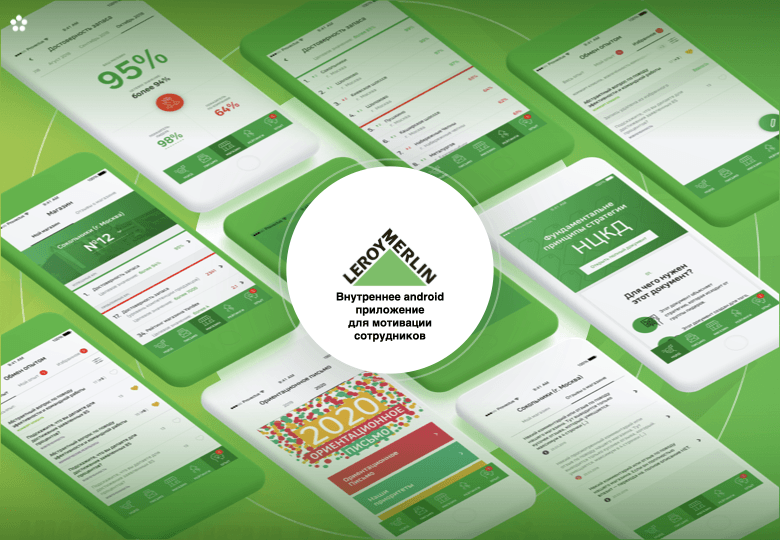 Внутреннее приложение по мотивации сотрудников для Leror Merlin