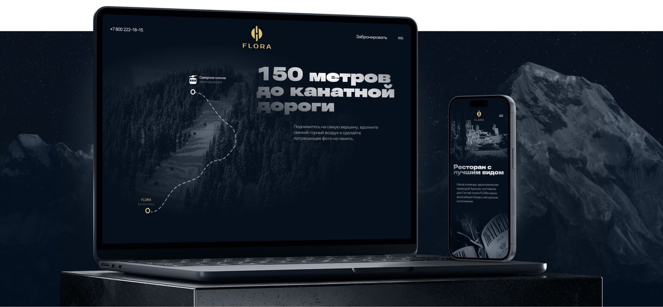 Разработка сайта для бутик-отеля Флора