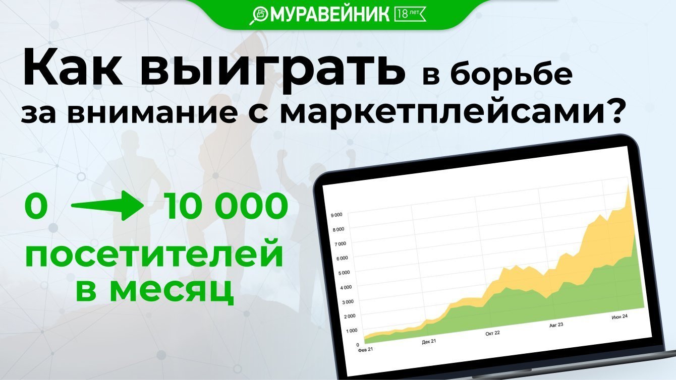Как выиграть в борьбе за внимание с маркетплейсами — с нуля до 10 000 посетителей в месяц