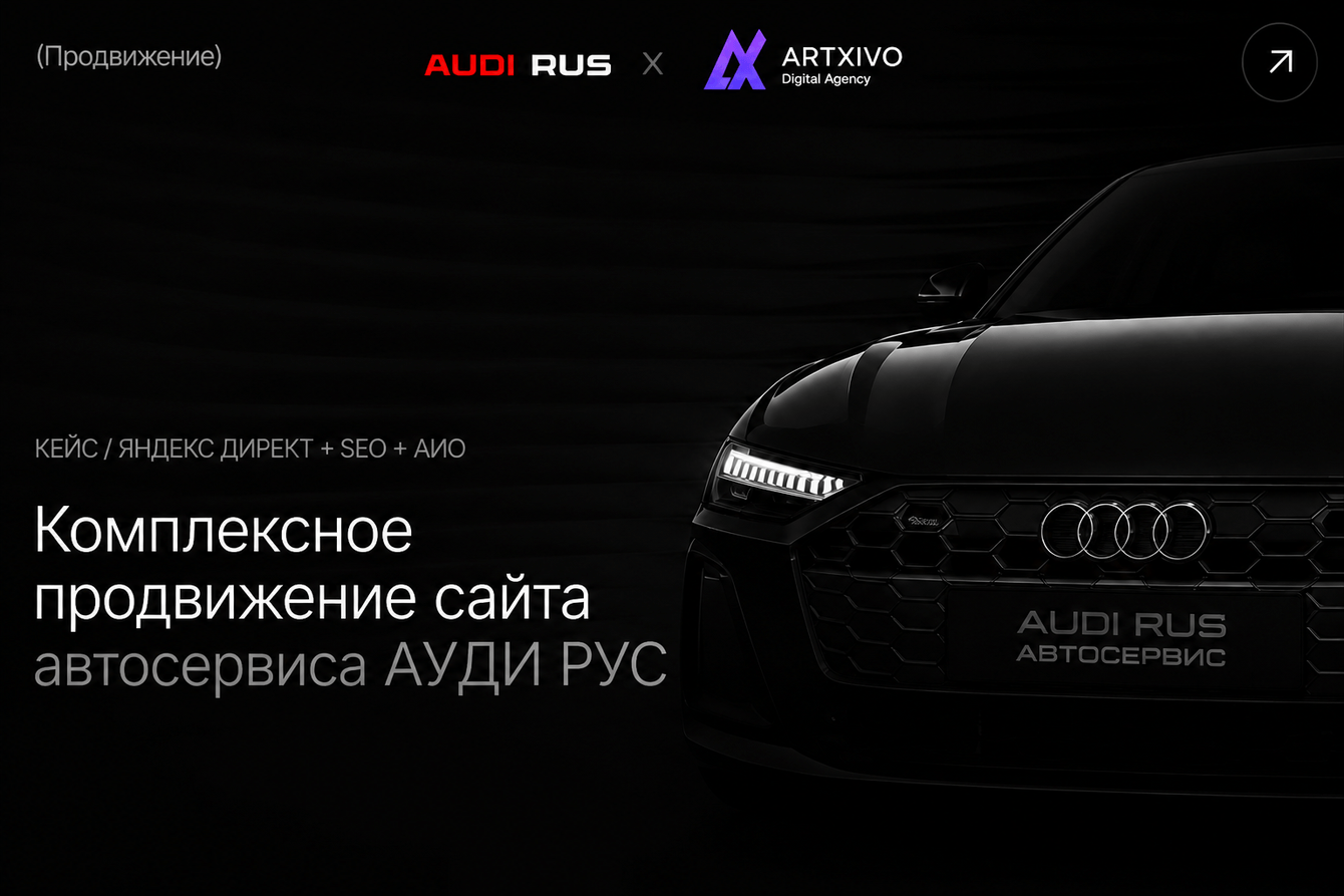 Комплекстное продвижение сайта: AUDI RUS