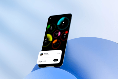 UX-дизайн мобильных банков будущего в зрелищной веб-презентации