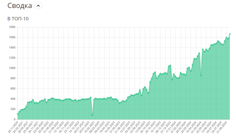 Почти в 10 раз увеличили трафик для сайта ИТ-компании - до 24 847 визитов