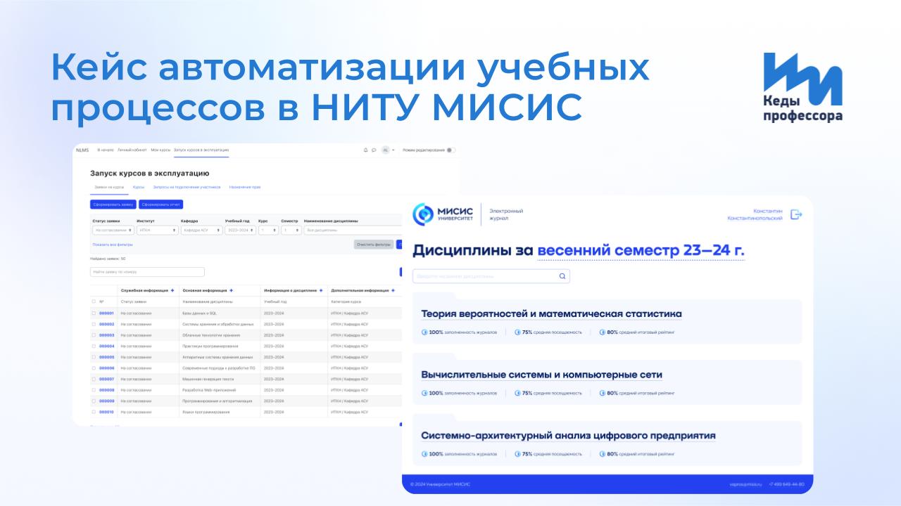 Цифровые образовательные сервисы НИТУ МИСИС
