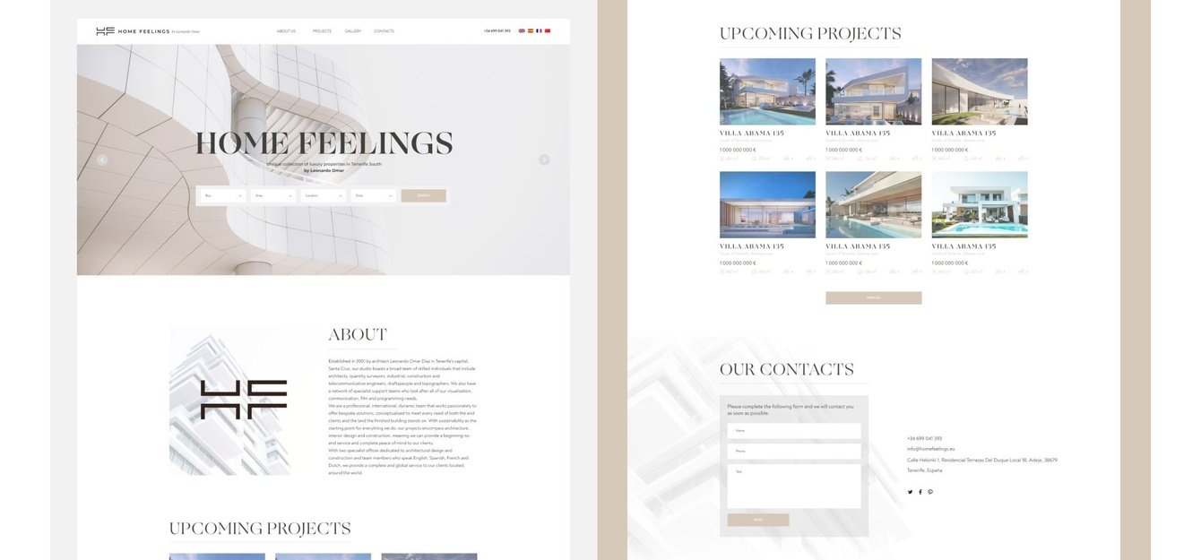 HOME FEELINGS — платформа элитной недвижимости с каталогом вилл
