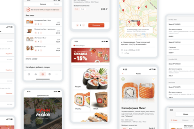 Суши Make - мобильное приложения сервиса доставки еды