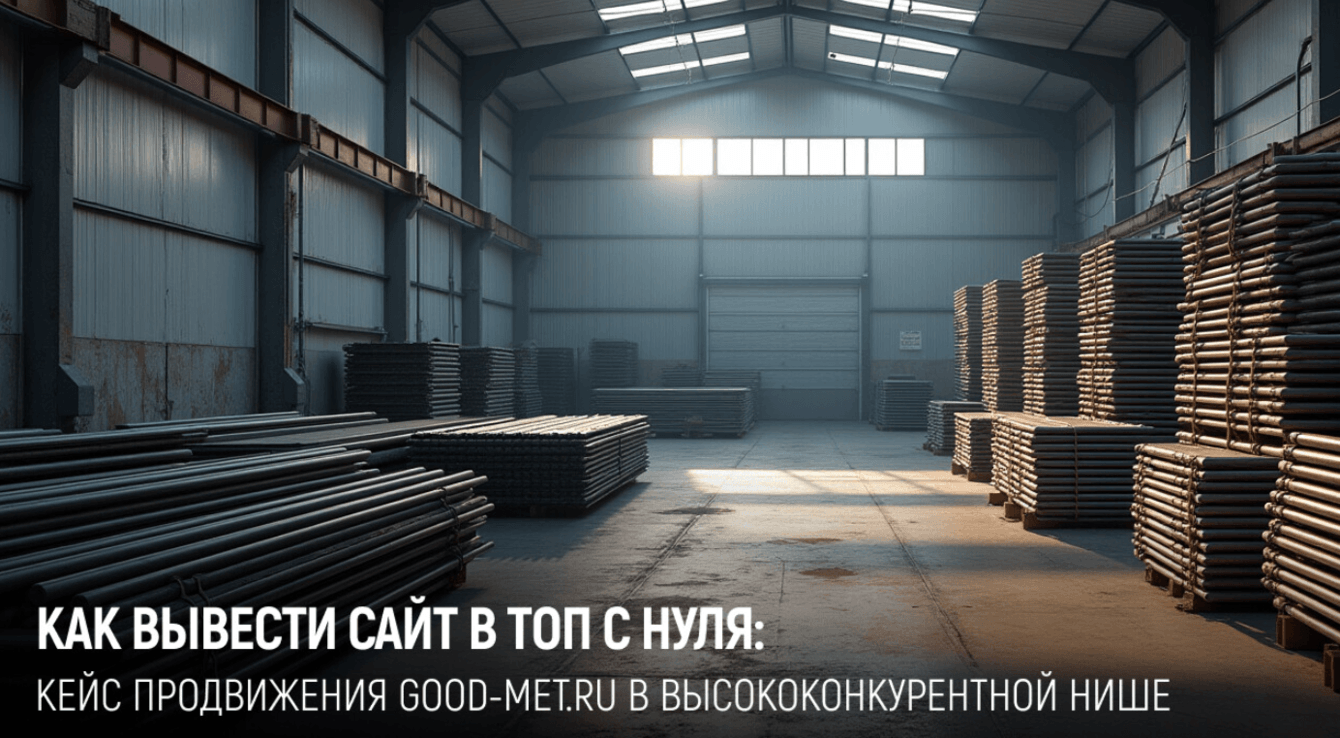 Секреты успешного SEO: поэтапная стратегия вывода good-met.ru в лидеры продаж б/у металла