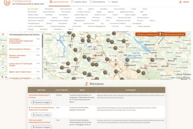 Строительные магазины Москвы и Московской области