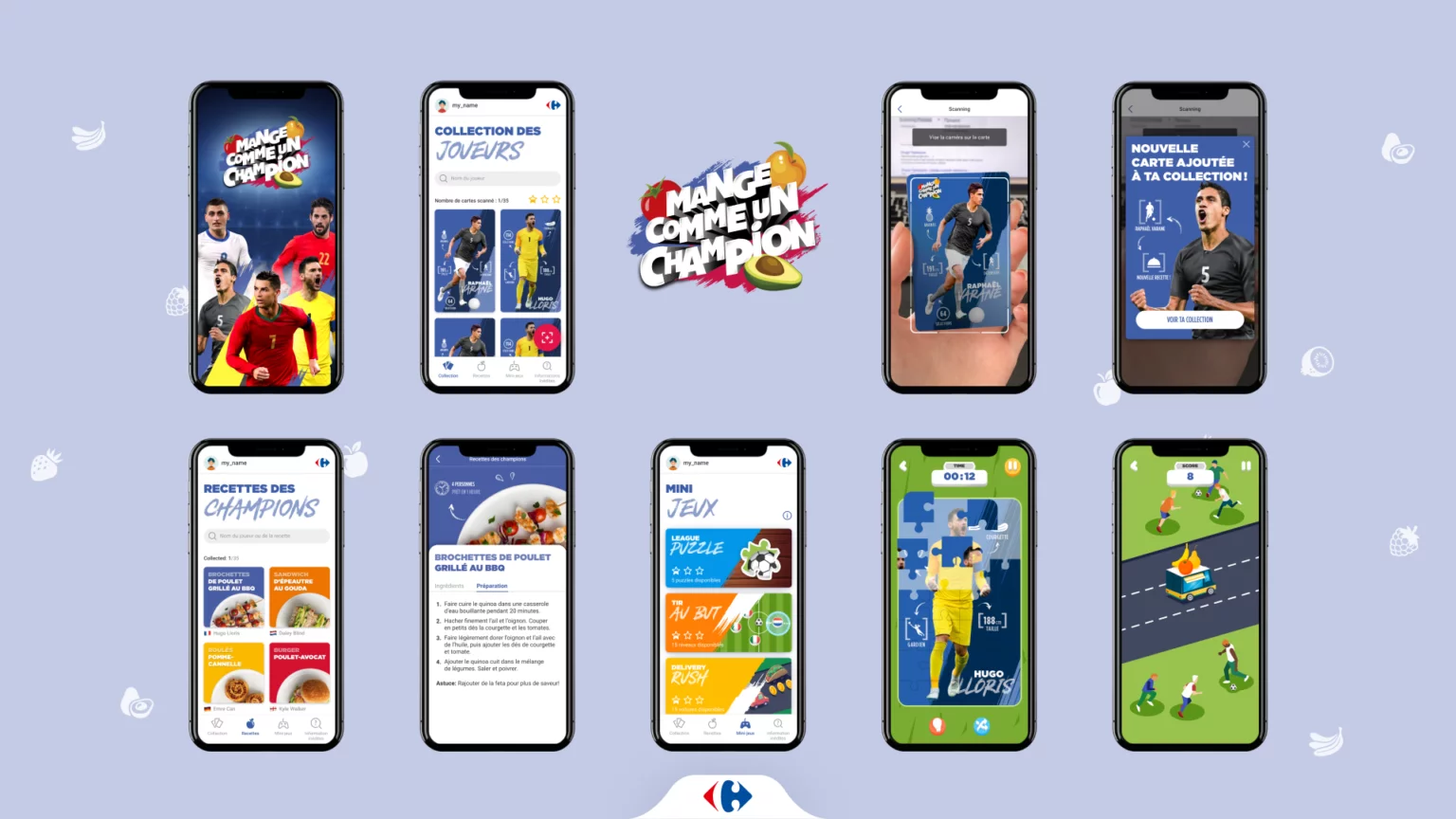 Мобильное приложение для акции лояльности «Eat like a champion»