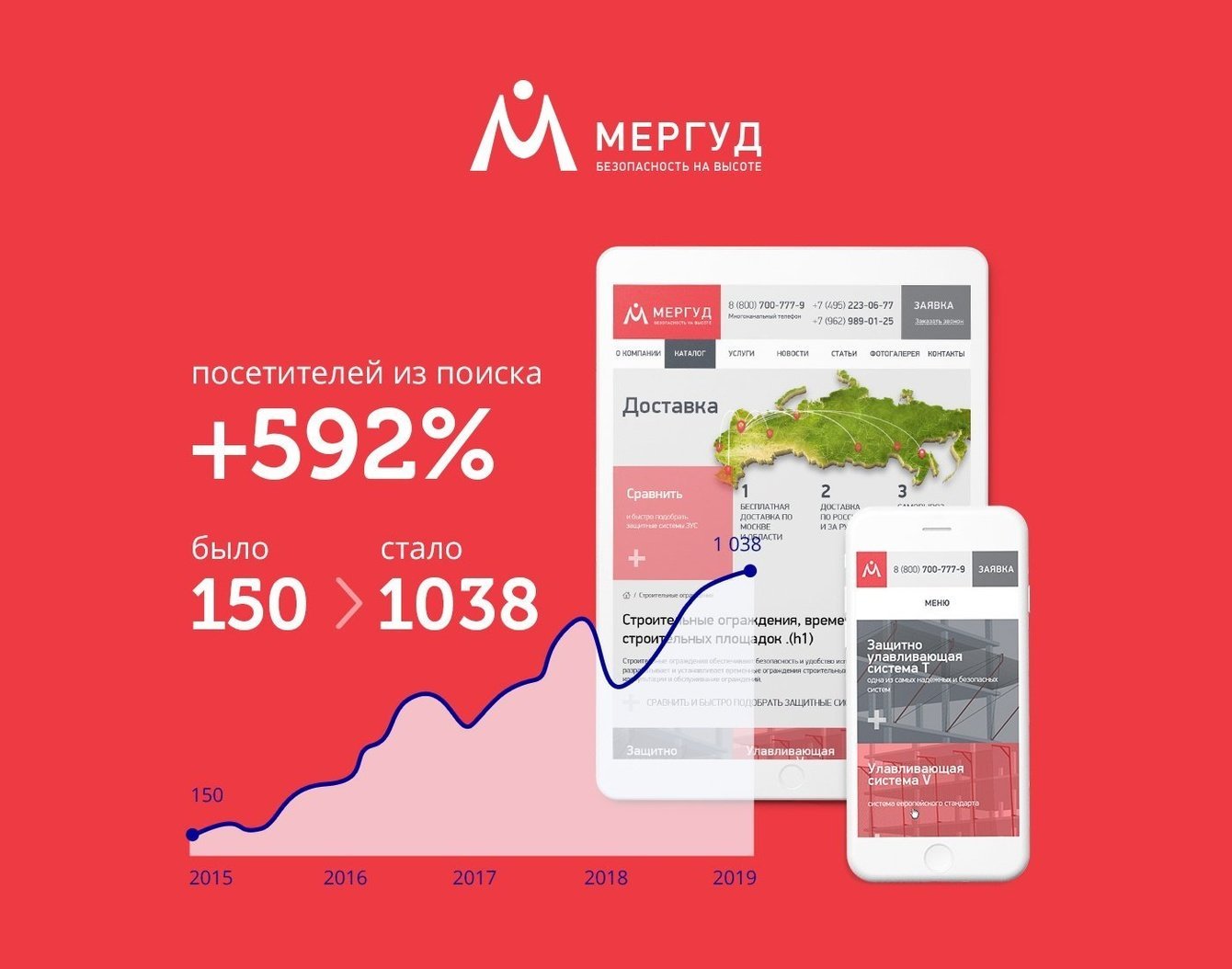 Поисковое продвижение сайта Мергуд