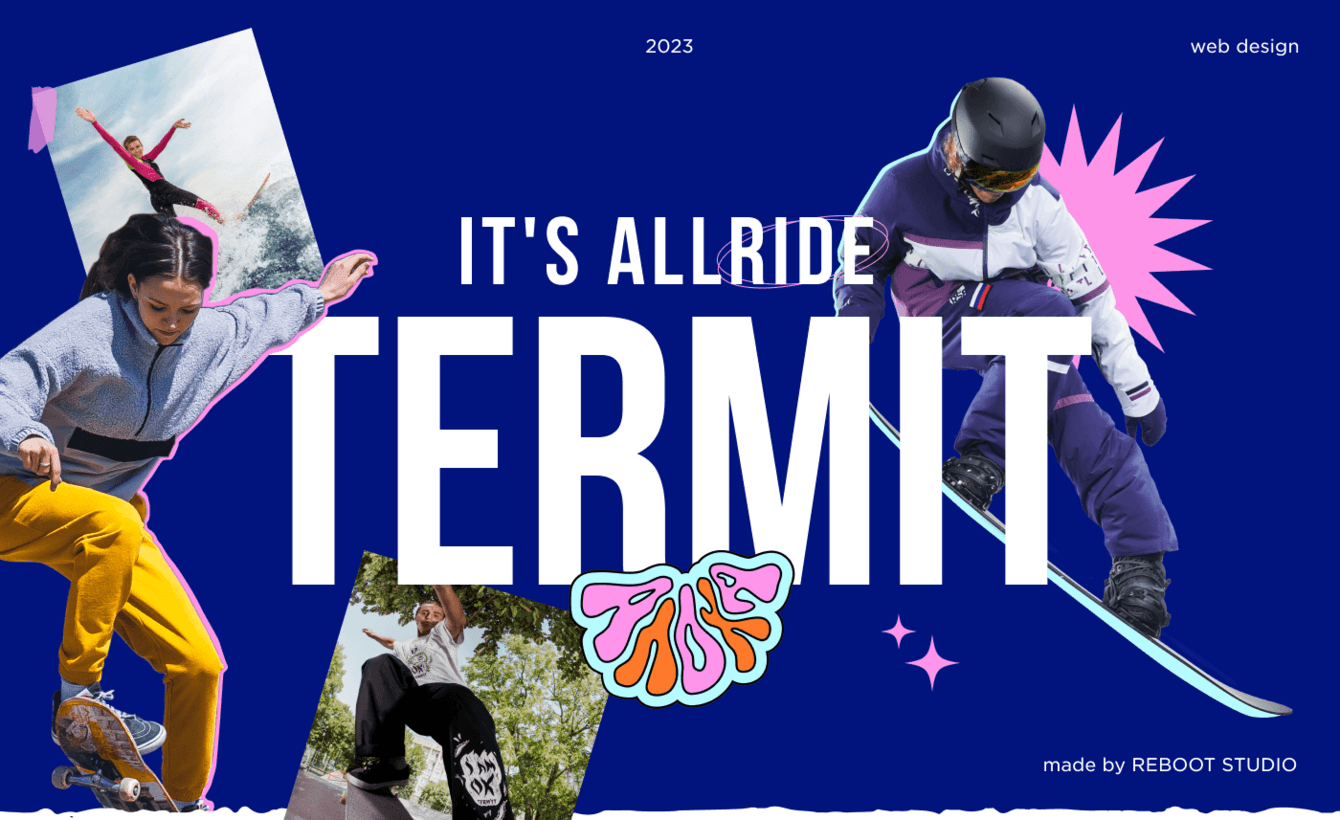 Разработка сайта для спортивного бренда одежды Termit