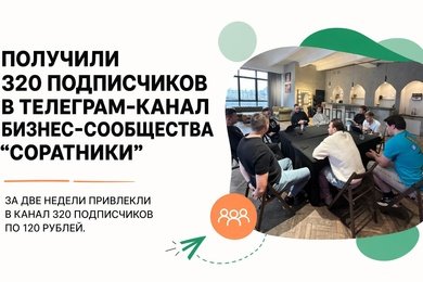 Как мы привлекали подписчиков по 120 ₽ в Telegram-канал бизнес-клуба «Соратники» через Авито Рекламу