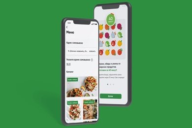 Мобильное приложение для сети ресторанов быстрого обслуживания Вилка-Ложка