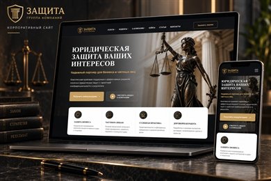 Создание сайта ЮК Защита