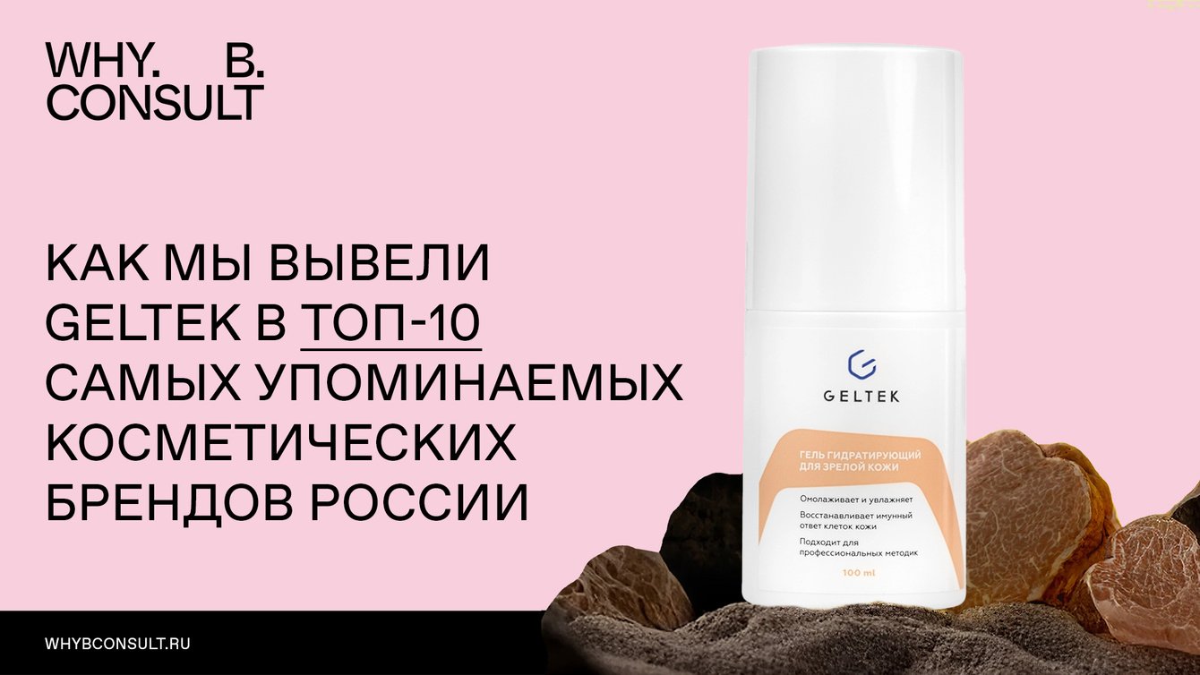 Как мы вывели Geltek в топ-10 самых упоминаемых косметических брендов России