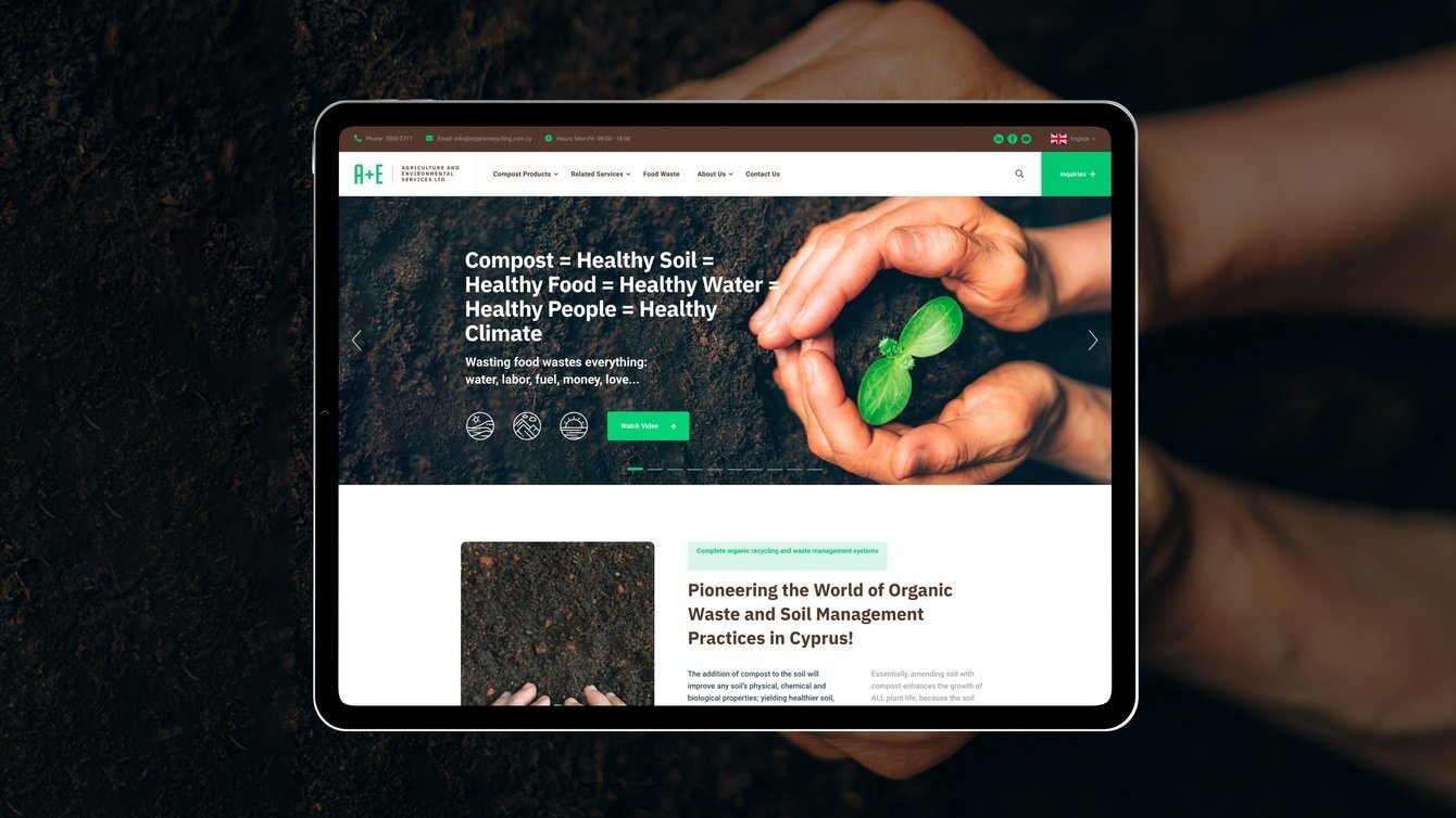 Сайт компании «A+E Services»