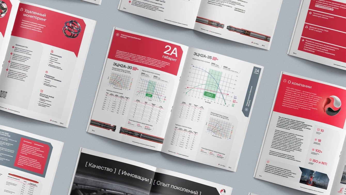 Дизайн каталогов нефтепогружного оборудования
