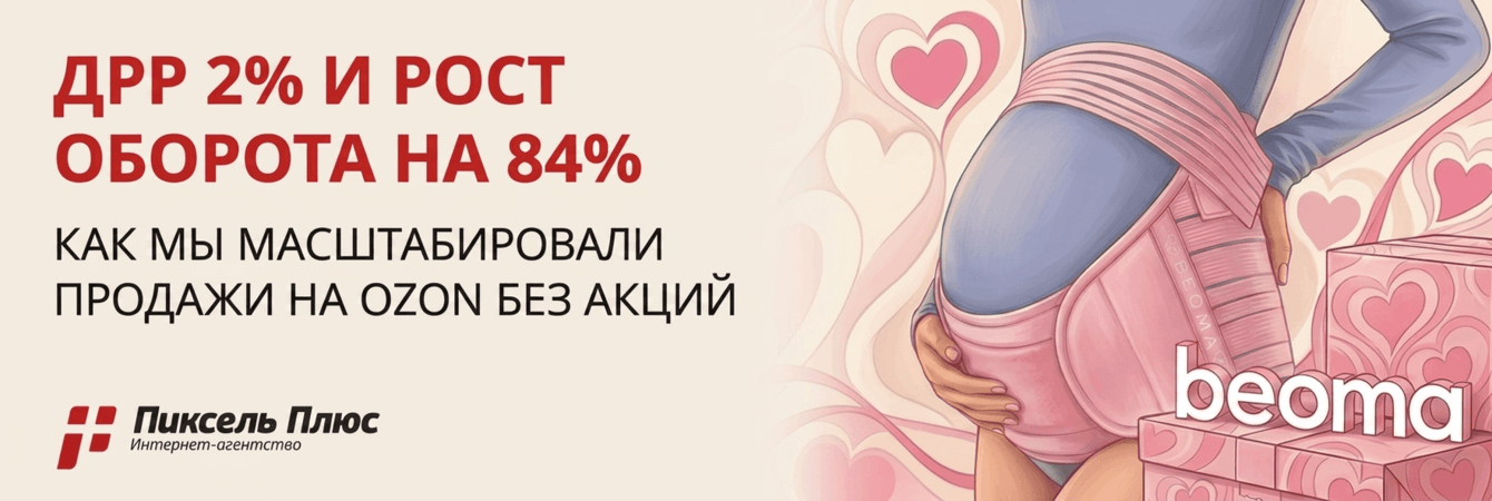 ДРР 2% и рост оборота на 84%: как мы масштабировали продажи на Ozon без акций