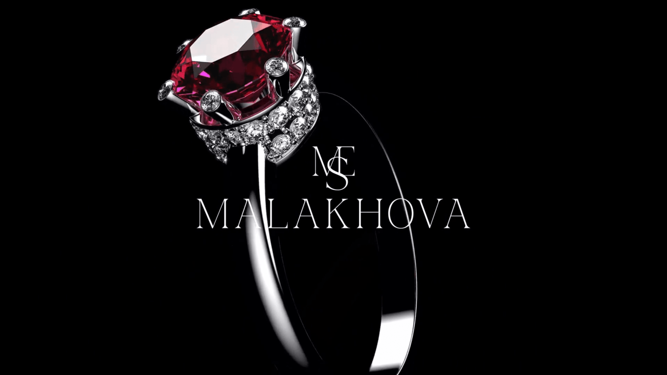 Фирменный стиль для ювелирного бренда «Malakhova»