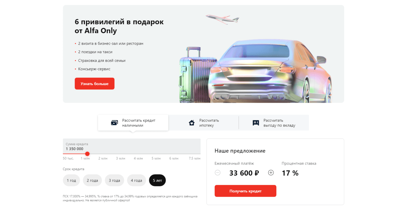 Кредитование МСБ, Альфа-банк