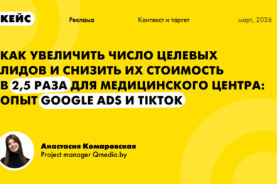 Кейс медцентра: больше лидов, CPL ниже в 2,5 раза через Google Ads и TikTok.