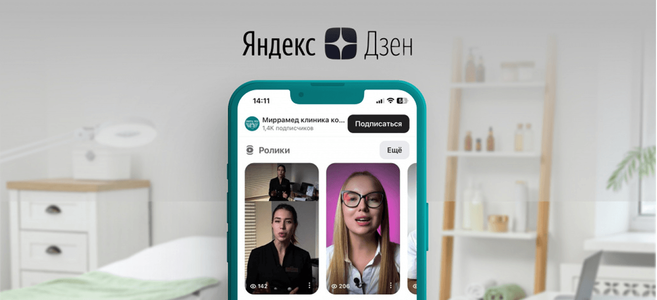 Продвижение клиники косметологии «Миррамед» на площадке Яндекс Дзен