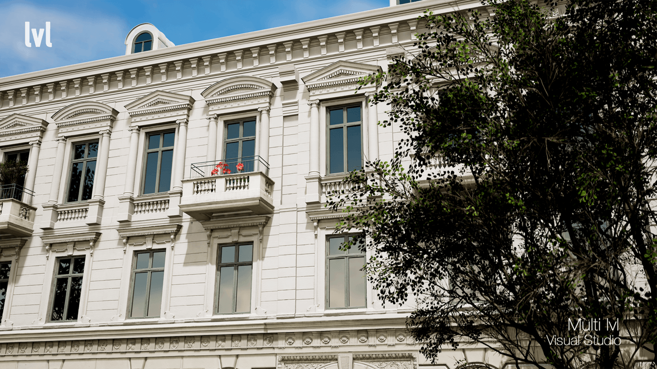 Экстерьер дома в осенний период