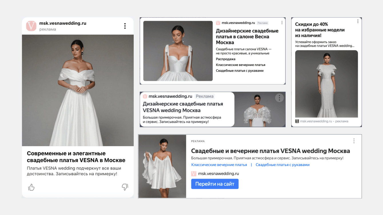 Кейс: Контекстная реклама для свадебного салона