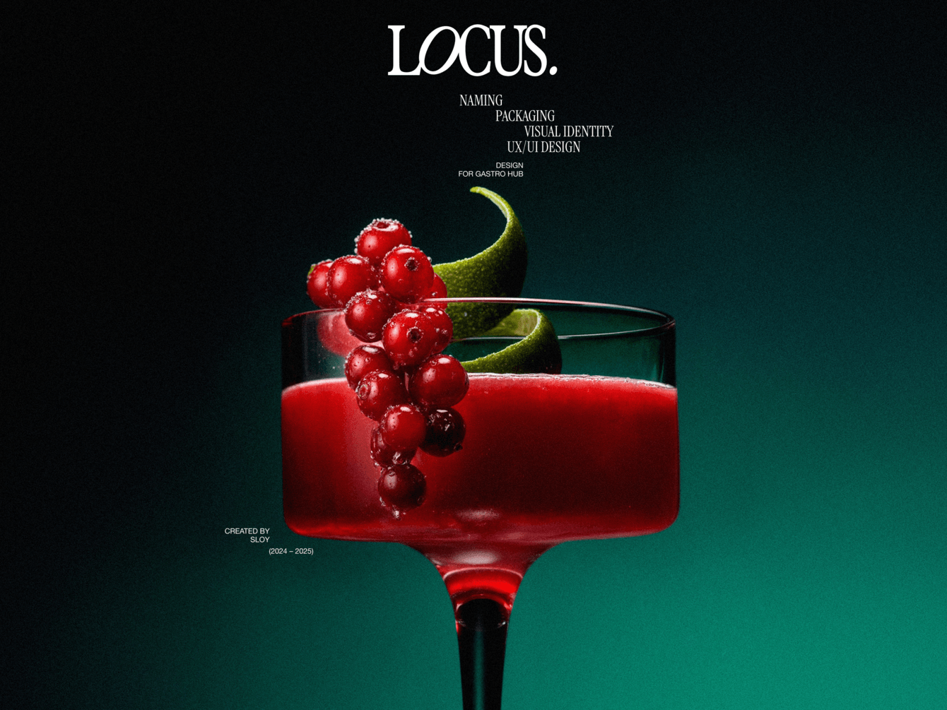 LOCUS: брендинг и дизайн интерфейсов для гастрохаба в Дубае