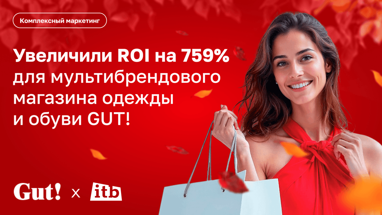 Увеличили ROI на 759% для магазина одежды и обуви GUT! с помощью комплексного маркетинга