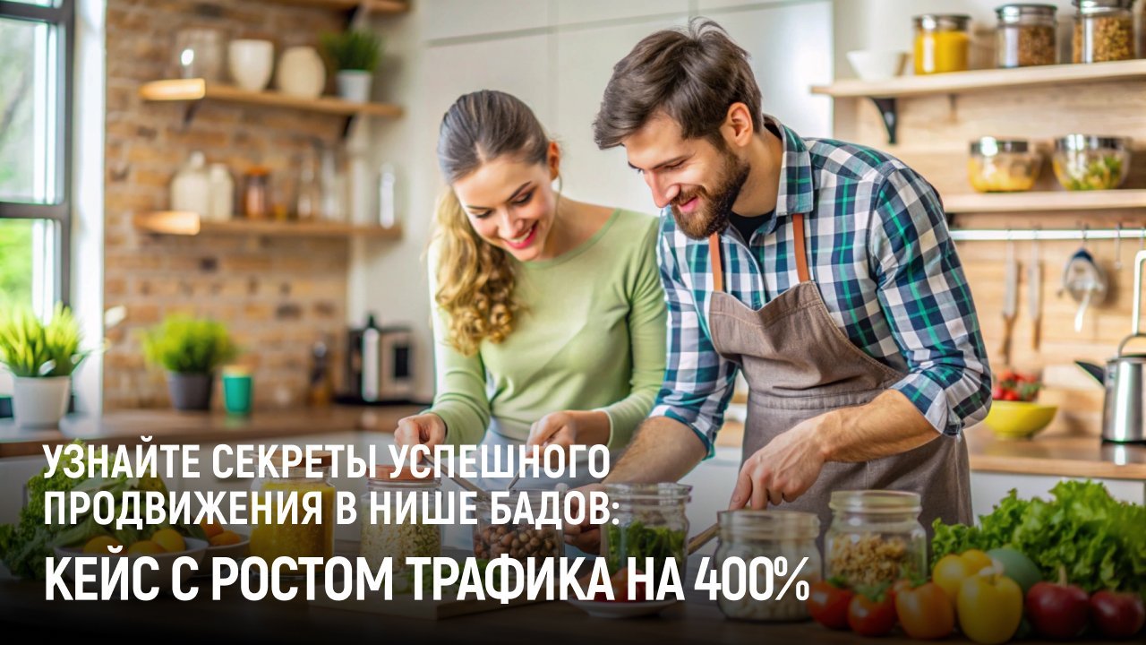 Как мы увеличили трафик сайта по продаже БАДов на 400% за год: пошаговая стратегия успеха