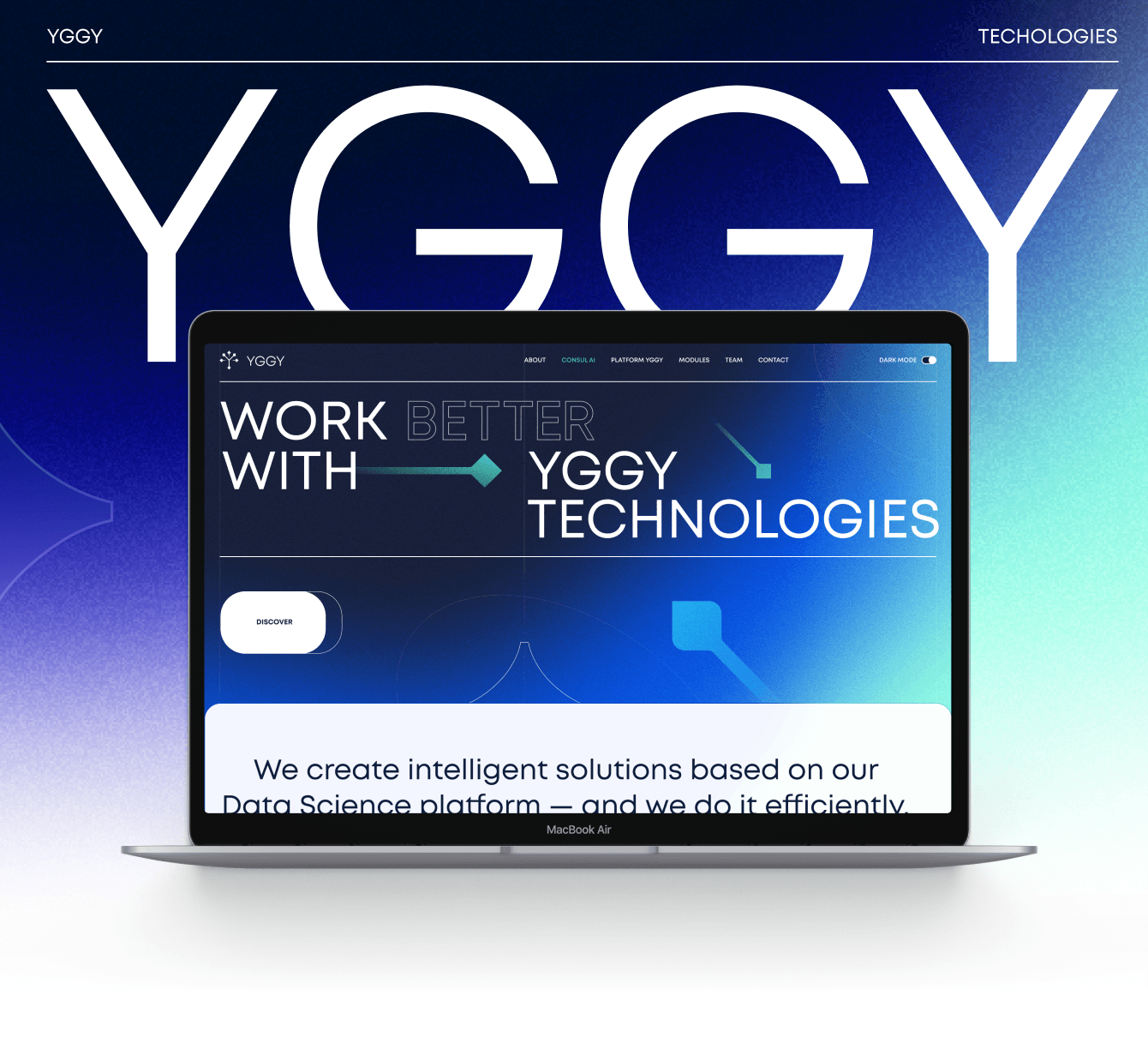 Веб-сайт разработчика решения для обработки данных YGGY