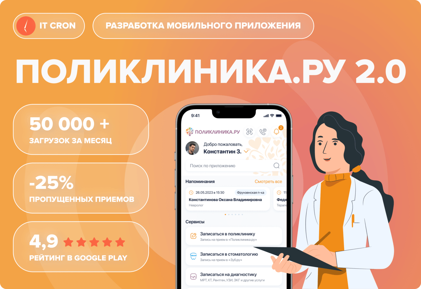 Поликлиника.ру. Как новое приложение стало драйвером прибыли для сети клиник.