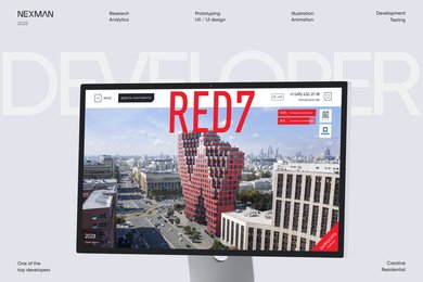 Сайт для жилого комплекса RED7