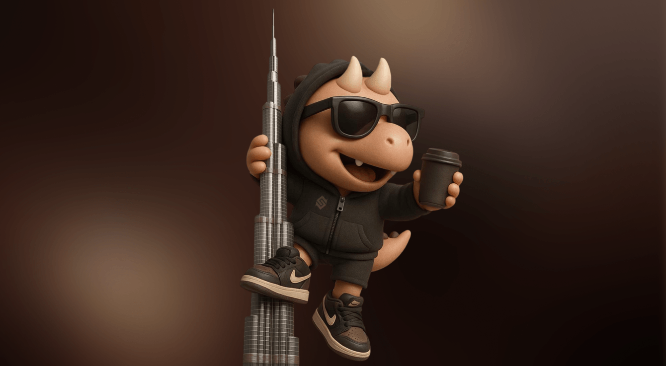 Swap Coffee: Как мы сделали брендинг криптобиржи с вайбом кофейни и динозавром на Бурдж-Халифе