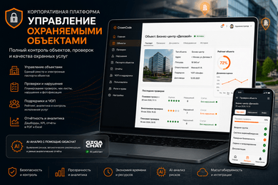 Цифровая платформа управления охраняемыми объектами и контролем качества охранных услуг