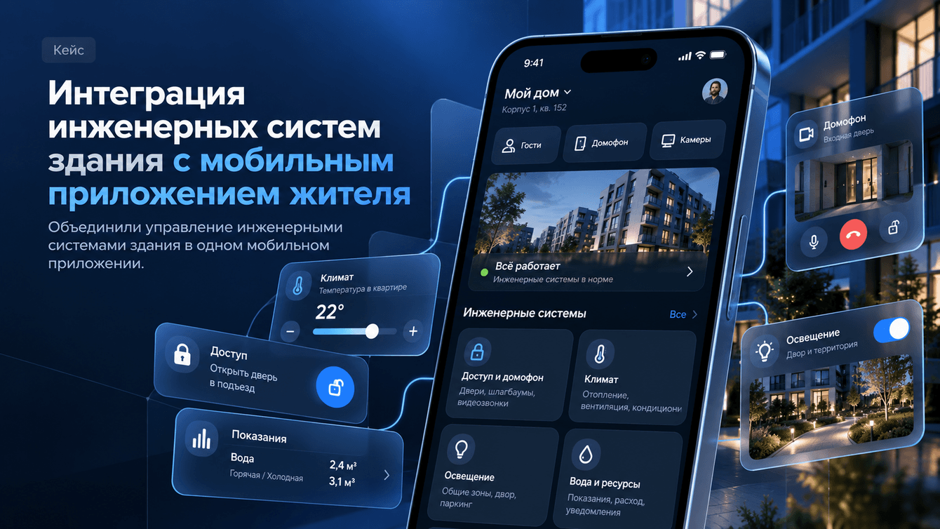 Интеграция инженерных систем здания с приложением жителя