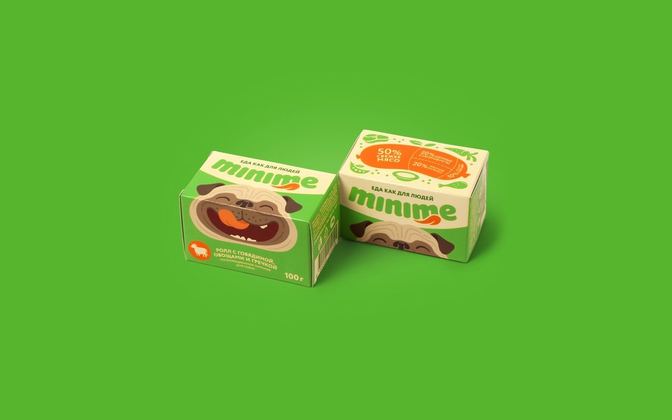 MiniMe: редизайн упаковки корма для домашних животных