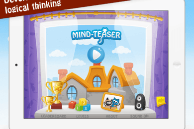 Мобильное приложение головоломка в рамках серии детских развивающих игр