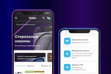 Поддержка и развитие интернет-магазина haieronline.ru