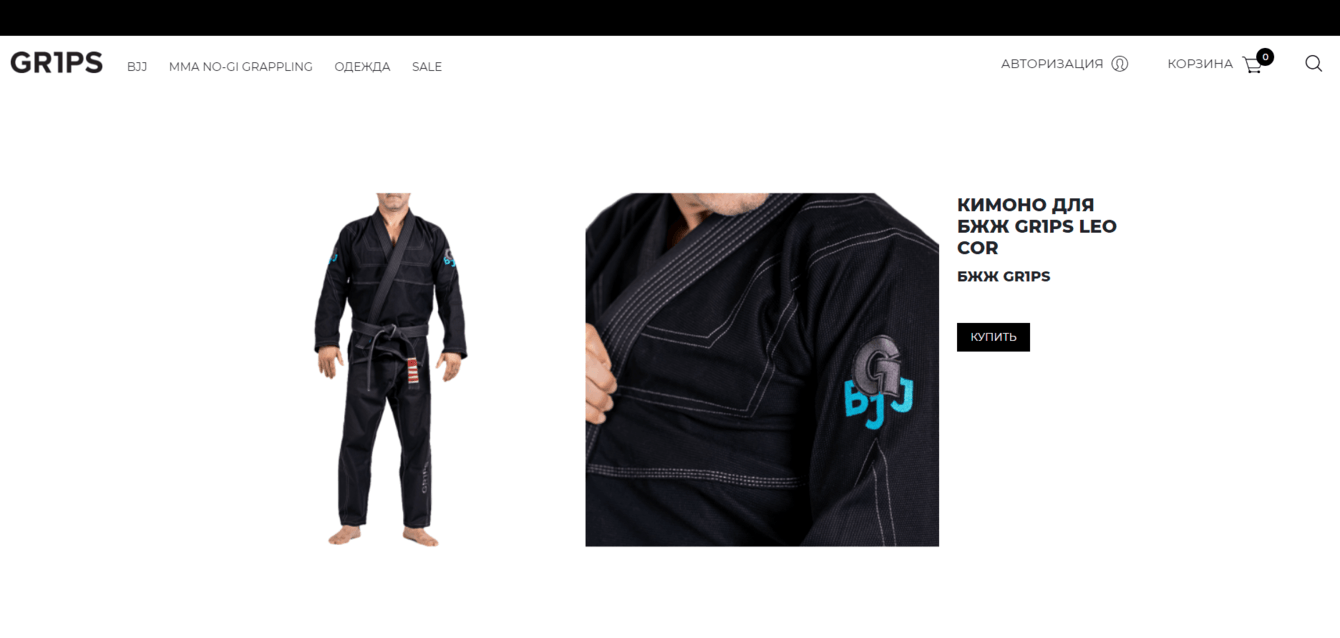 Разработка интернет - магазина gr1ps.ru