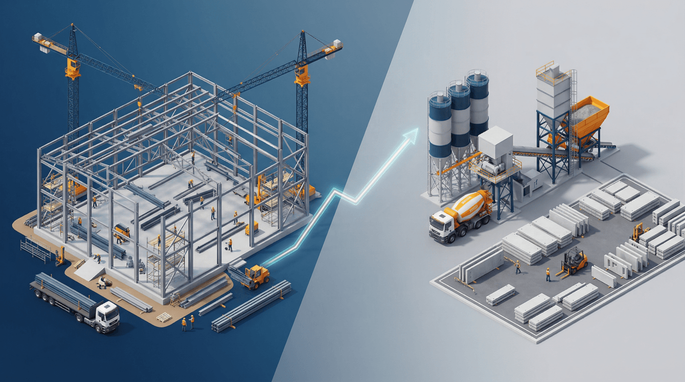 Как за 7 месяцев системно загрузить производство металлоконструкций и бетонный завод заказами