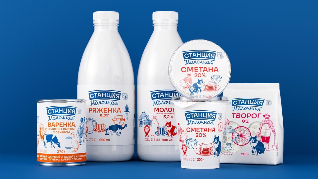 Станция молочная: обновление бренда молочной продукции СТМ Пятёрочки